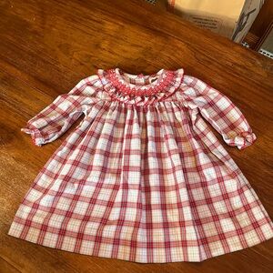 True & Co. Red and White Plaid Kids Dress